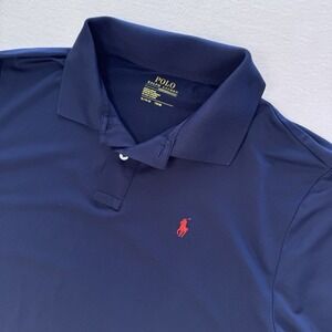 Polo Ralph Lauren Performance Polo Shirt BOYS Size XL (18-20) Navy Blue